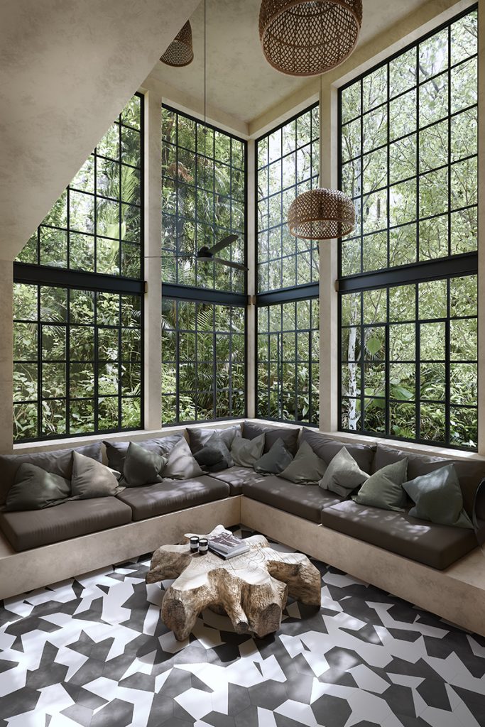 Arquitectura y diseño de interiores en la naturaleza